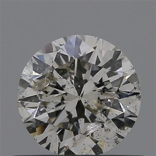 0.50ct Round Natural Diamond (Colour K, Clarity I2, Cut VG, GIA Certified)