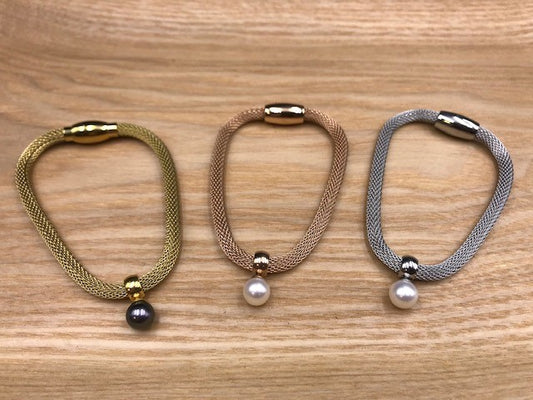 Pearl magnetic bracelets